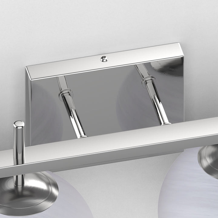 Nimbus Bathroom Vanity Light With Round Shape Cloud Glass Shade #29015