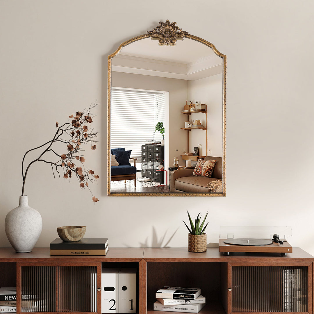 Opulence Vintage Style Metal Flat Decorative Wall Mirror #31003