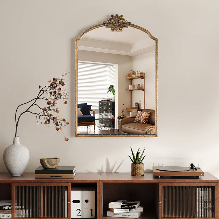 Opulence Vintage Style Metal Flat Decorative Wall Mirror #31003