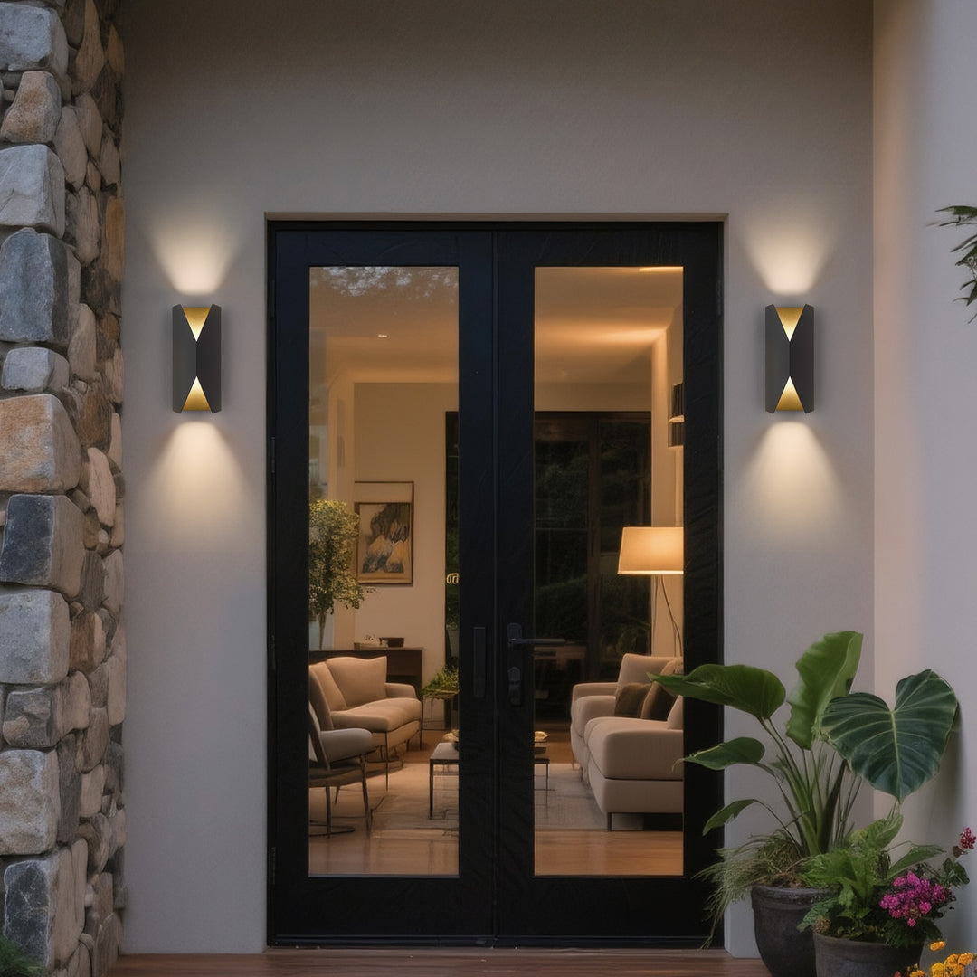 Brandalynn 2 - Lights 15''h Led Outdoor Wall Sconce #7081