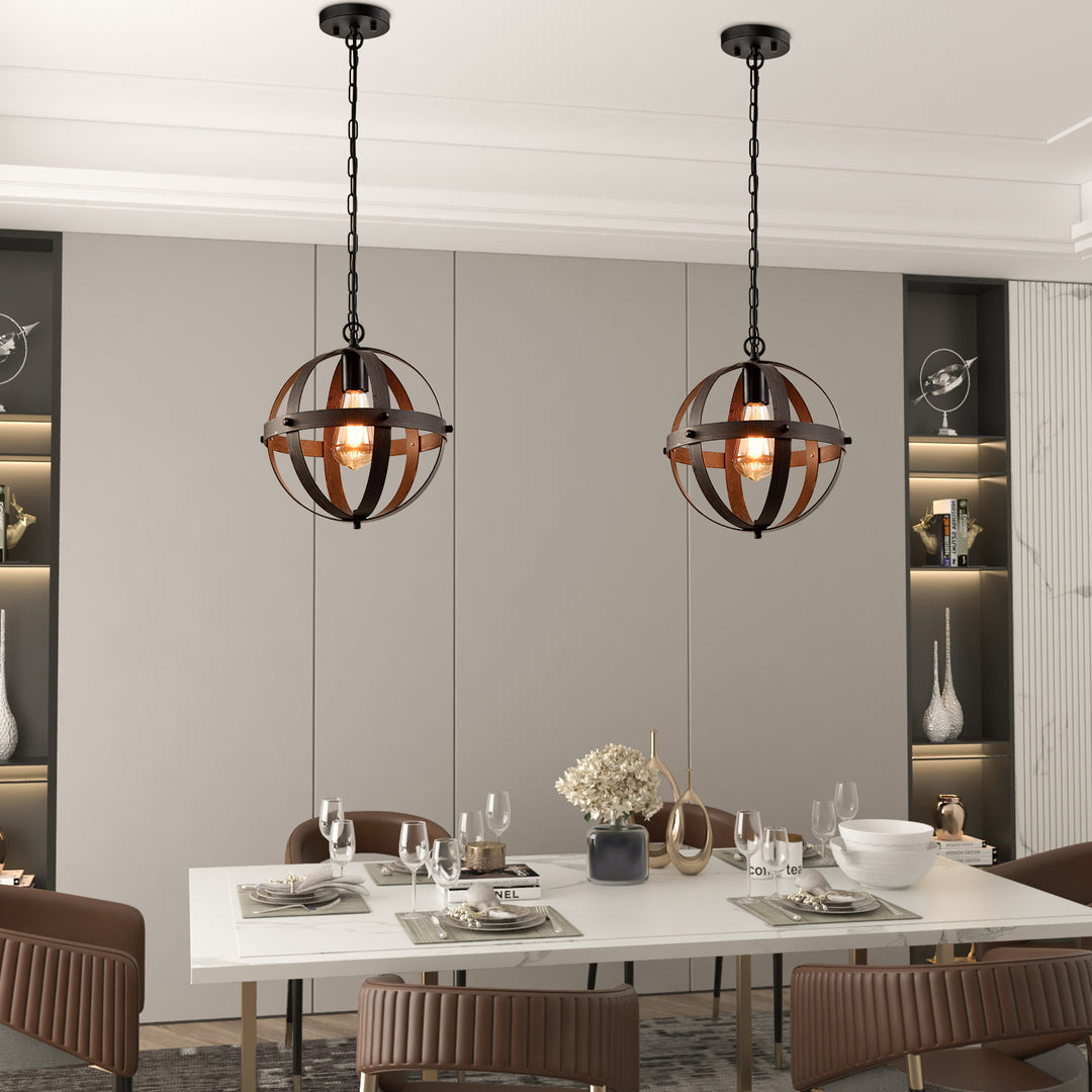 Maxax 1 - Light Single Black Pendant Light Kitchen #MX21019-1WD