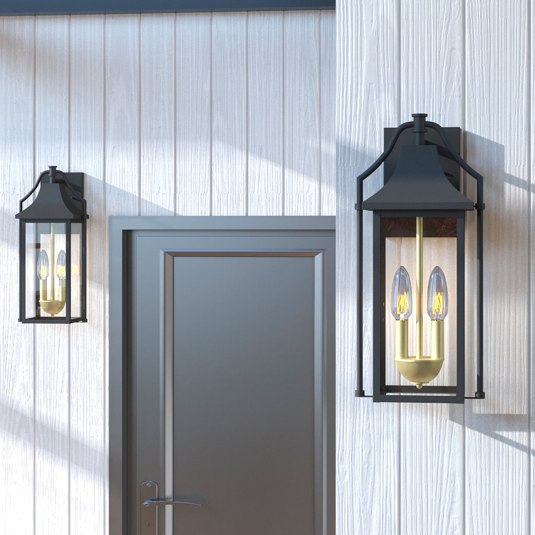 Maxax 2 Light Dawn Till Night Outdoor Wall Lights #MX7009