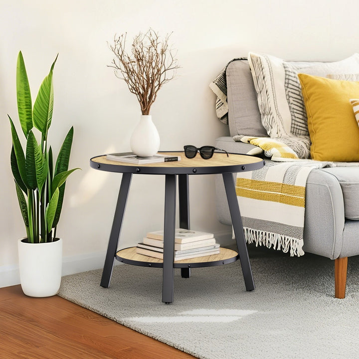 Timeless 23.62'' Vintage Round End Table #30004