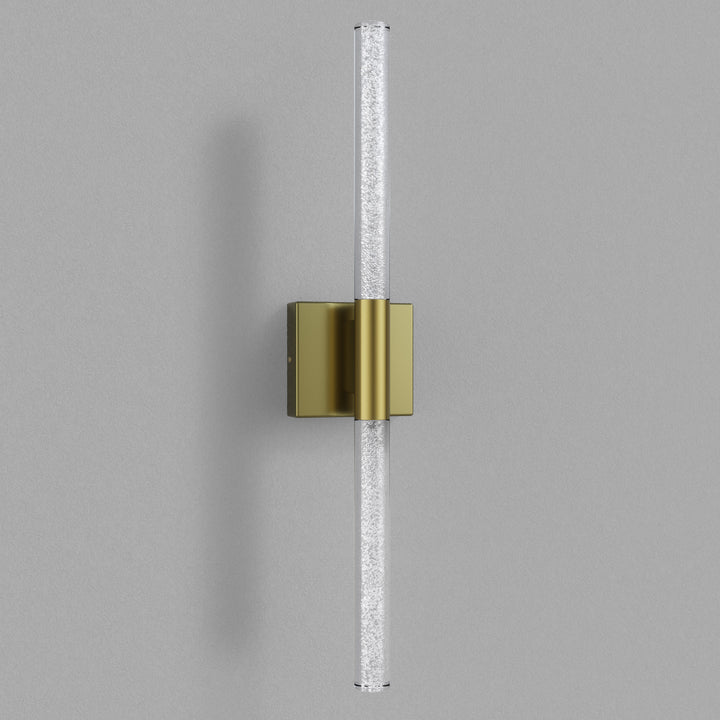 Glint 24''H Dimmable Led Outdoor Sconce With Tempered Glass #7082