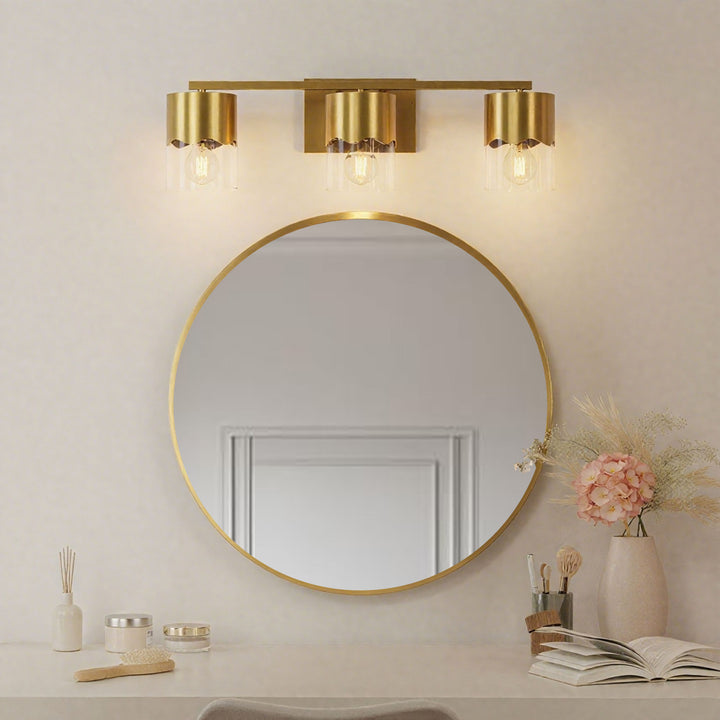 Lumin 3-light Dimmable Vanity Light With Scalloped Metal Shade