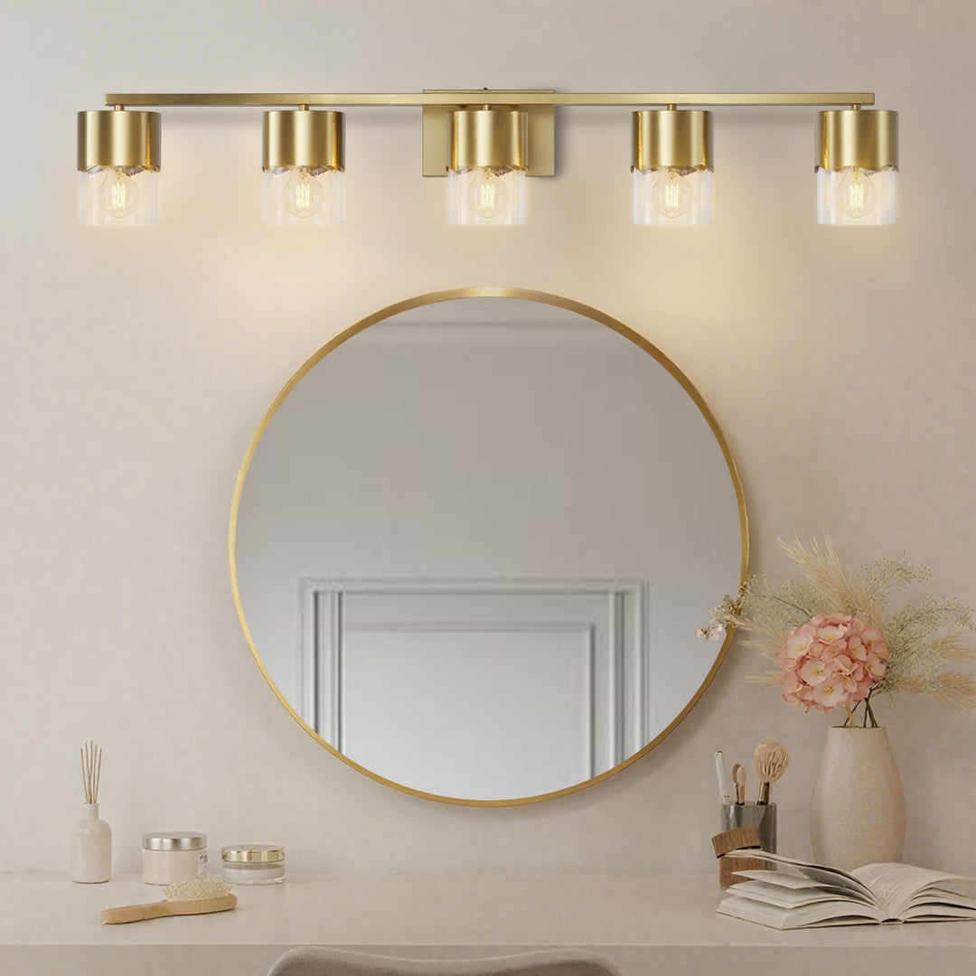 Lumin 3-light Dimmable Vanity Light With Scalloped Metal Shade