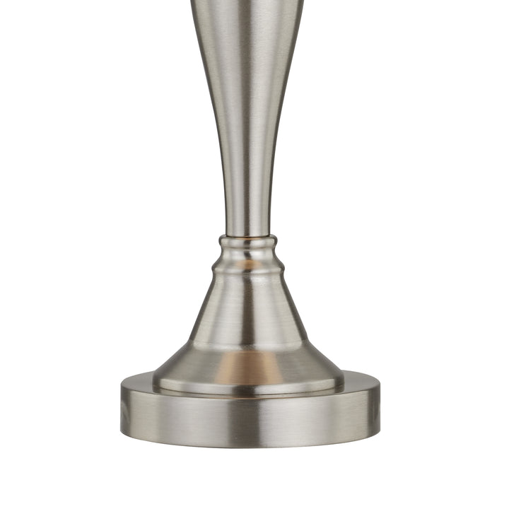 Lustre 27.5'' Crystal/nickel Table Lamp Set #T109