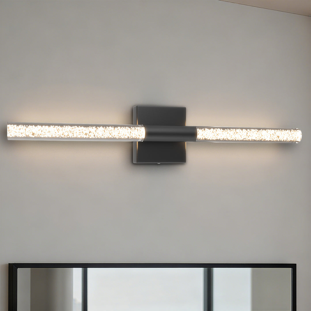 Glint 24''H Dimmable Led Outdoor Sconce With Tempered Glass #7082