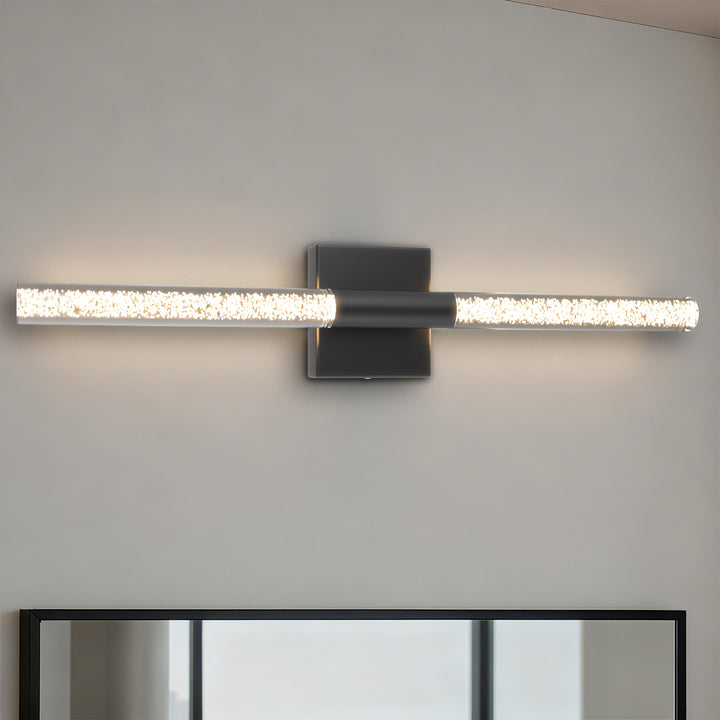 Glint 24''H Dimmable Led Outdoor Sconce With Tempered Glass #7082