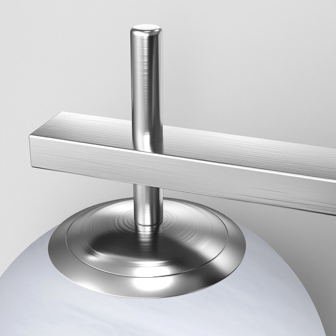 Nimbus 1 - Light Dimmable Iron ETL Bathroom Vanity Light with Round Shape Cloud Glass Shade #CLB29015