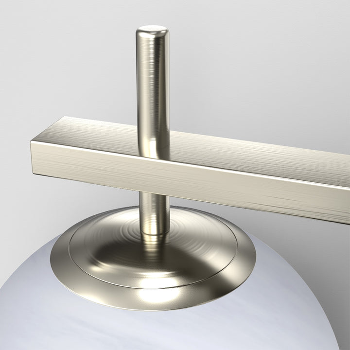 Nimbus 1 - Light Dimmable Iron ETL Bathroom Vanity Light with Round Shape Cloud Glass Shade #CLB29015
