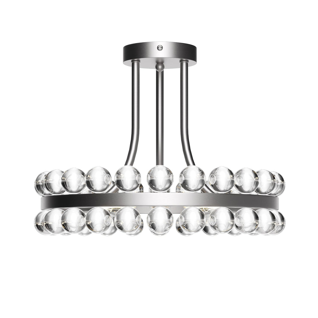 Brilliance 16'' 3 - Light Crystal Ball Flush Mount #29017