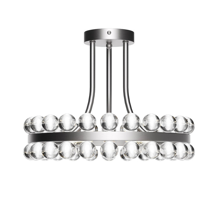 Brilliance 16'' 3 - Light Crystal Ball Flush Mount #29017