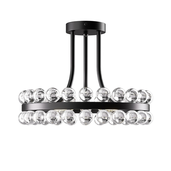 Brilliance 16'' 3 - Light Crystal Ball Flush Mount #29017