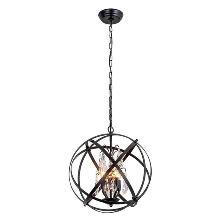 Maxax 4 - Light Dimmable Globe Chandelier #MX19026