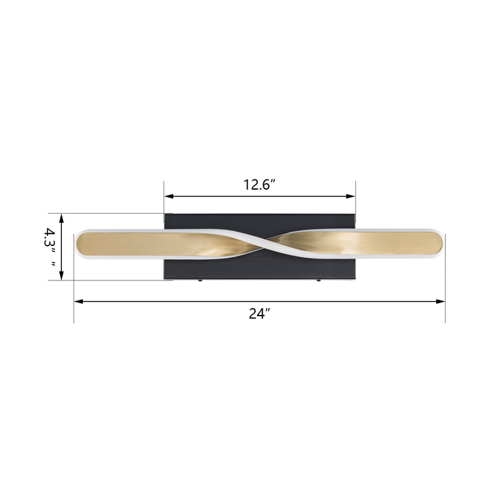 1 - Light Dimmable LED Bath Bar #MX21048