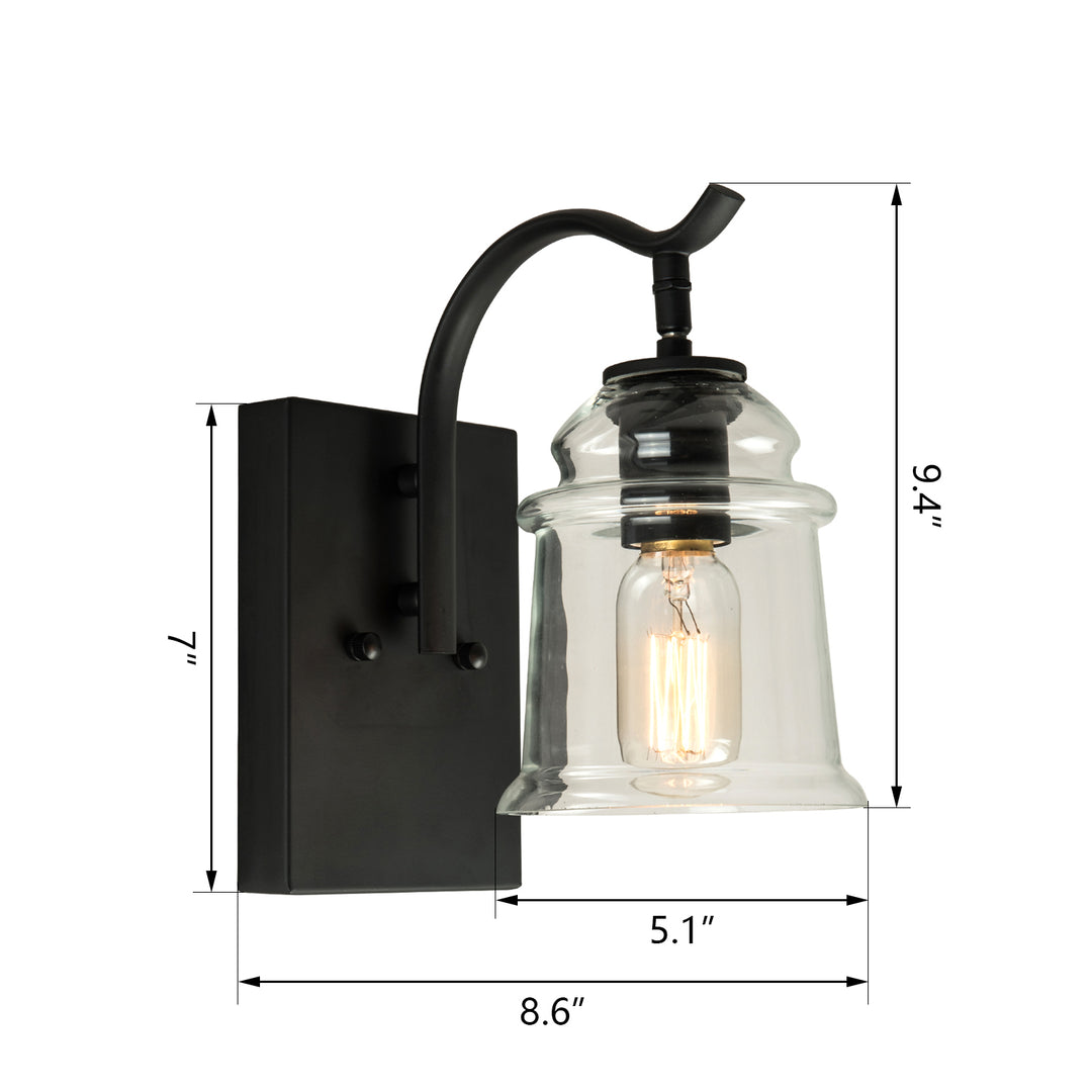 Maxax 1 - Light Glass Wall Sconce #MX19001