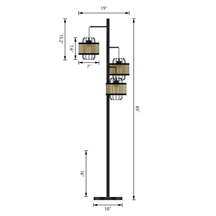 Maxax 65 Tree Floor Lamp #F154-BWG