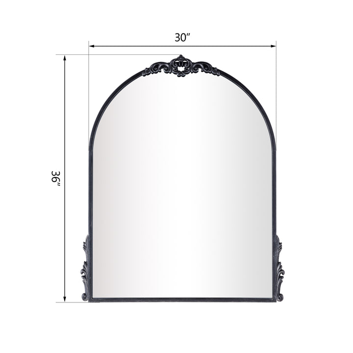 Vintage Style Metal Flat Decorative Wall Mirror #31013