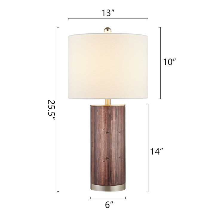 Maxax 25.5in Brown Table Lamp Set (Set of 2) #T95