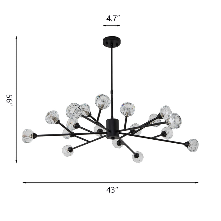 Maxax 18 - Light Dimmable Sputnik Modern Chandelier #19210