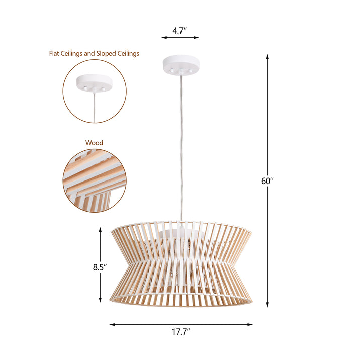 Maxax 3 - Light Dimmable Drum Chandelier #19203