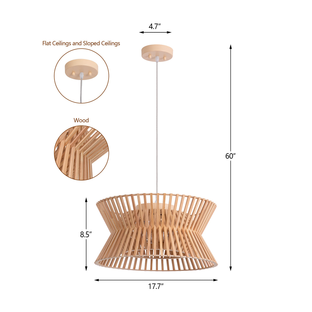 Maxax 3 - Light Dimmable Drum Chandelier #19203