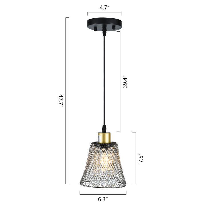 Maxax 1 - Light Single Cone Pendant with Accents #MX5008