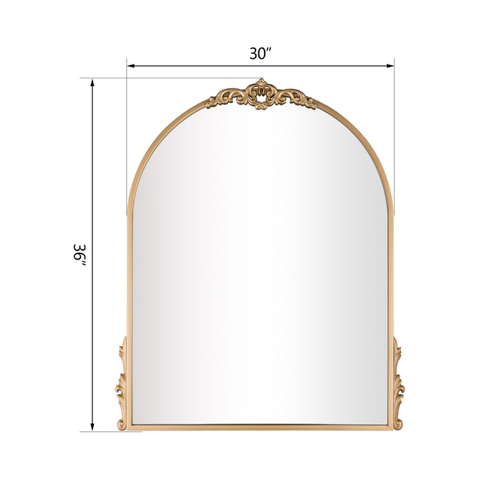 Vintage Style Metal Flat Decorative Wall Mirror #31013
