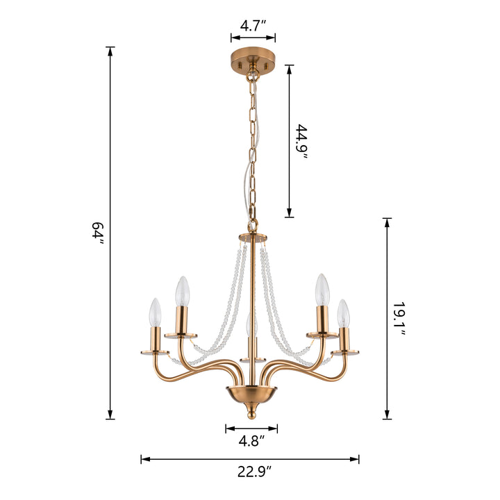 5 - Light Dimmable Classic / Traditional Chandelier #29003