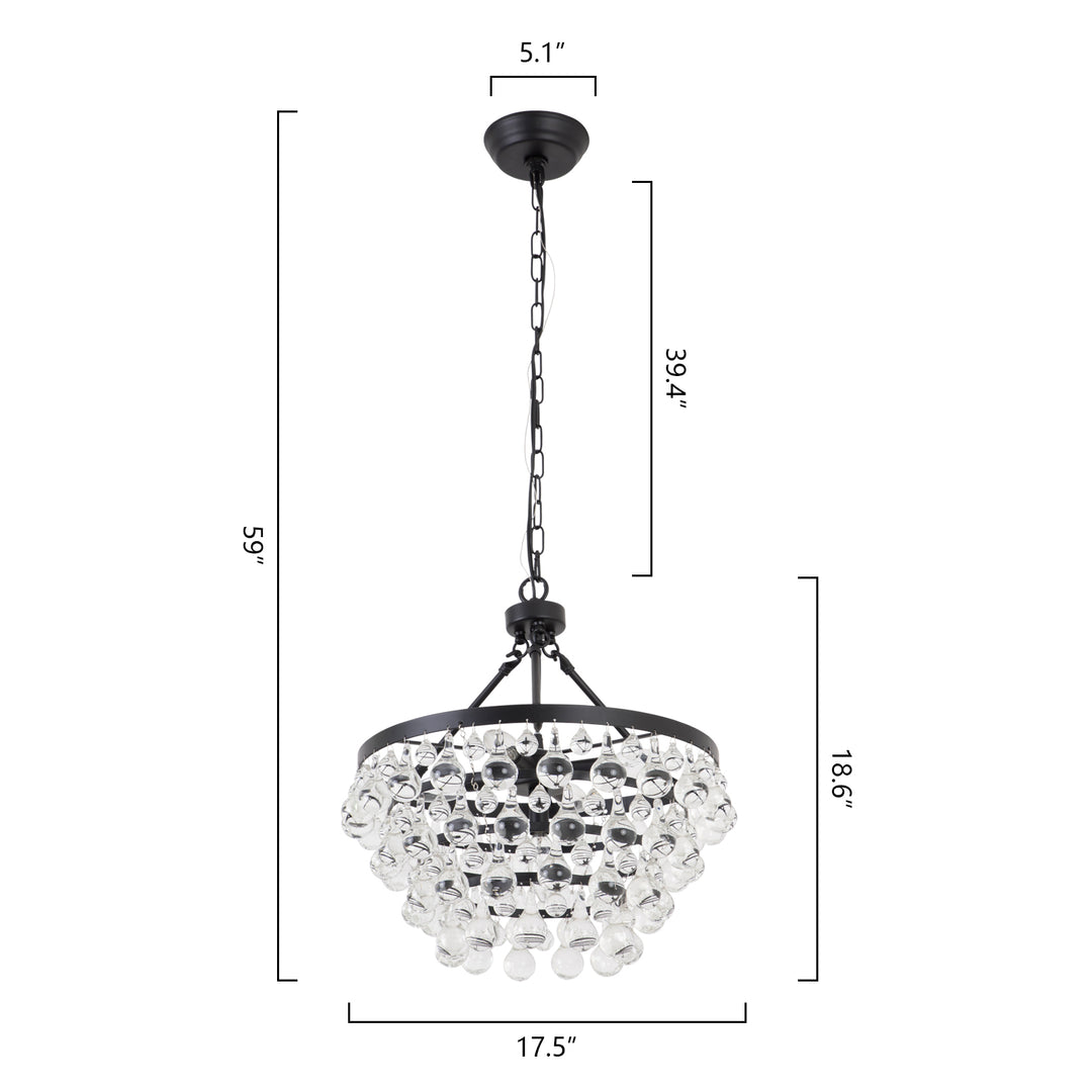 Maxax 5 - Light Dimmable Tiered Chandelier #19206