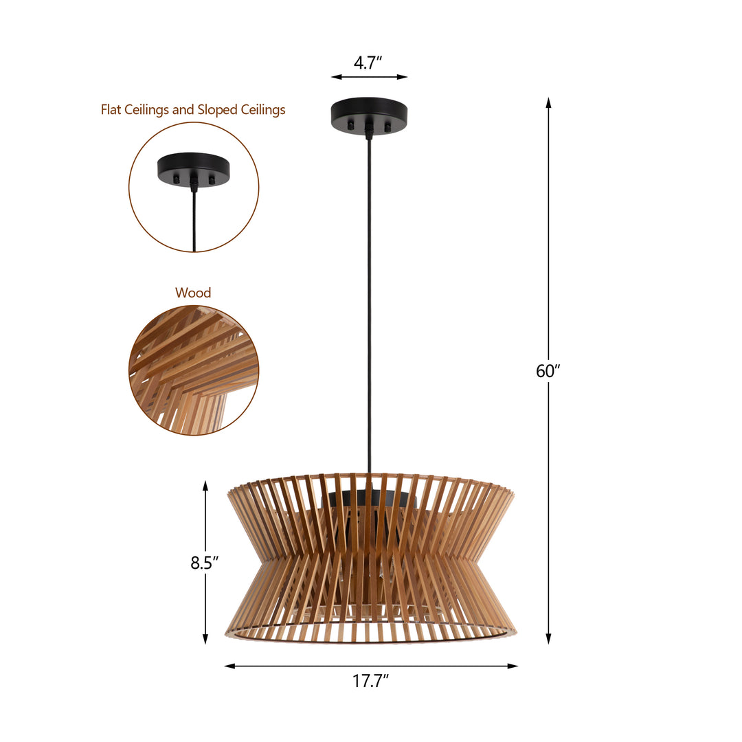 Maxax 3 - Light Dimmable Drum Chandelier #19203