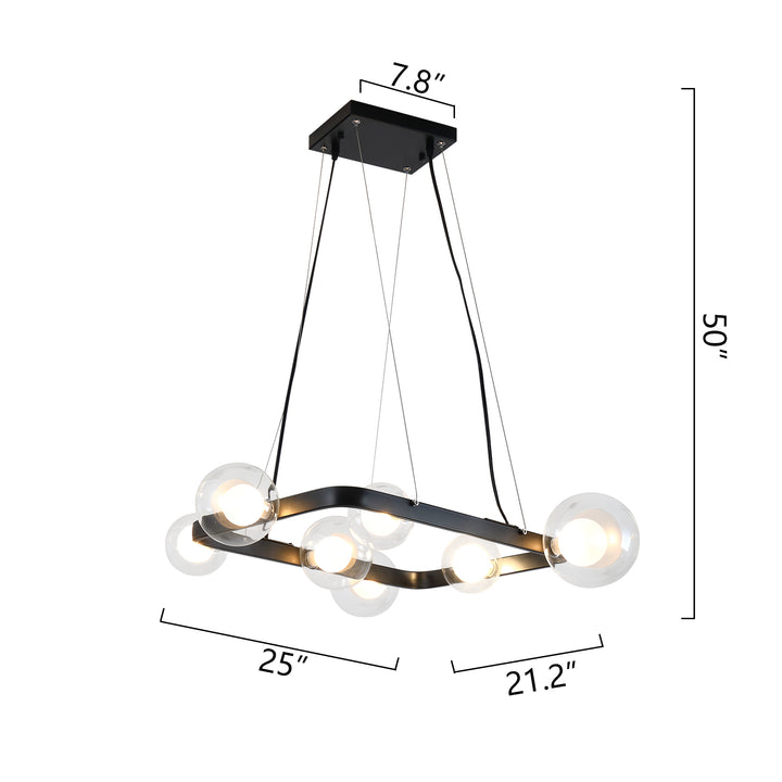 Maxax 7 - Light Candle Style Wagon Wheel Chandelier With Wrought Iron Accents #MX19124