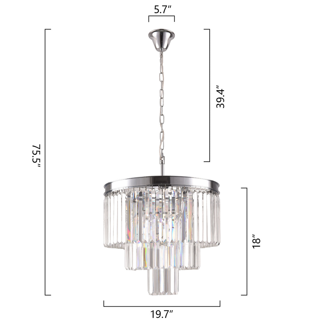 Maxax Luxury Modern Crystal Chandelier (3 Layer)#MX155203