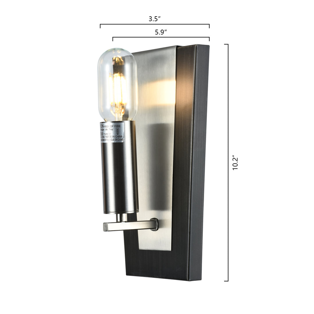 Maxax Iron Armed Sconce (Set of 2) #MX5006-W1BK