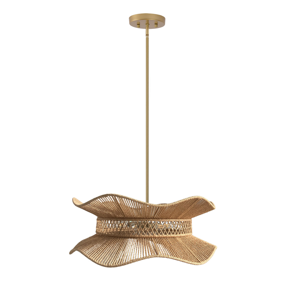 Shine 6-Light Sculptural Woven Chandelier #48004