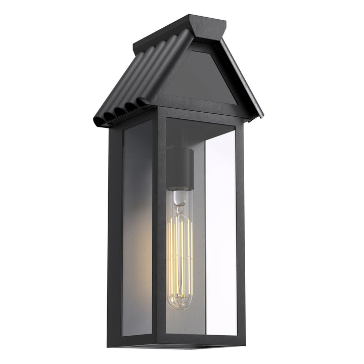 15'' Black Modern Outdoor Wall Sconce #7044