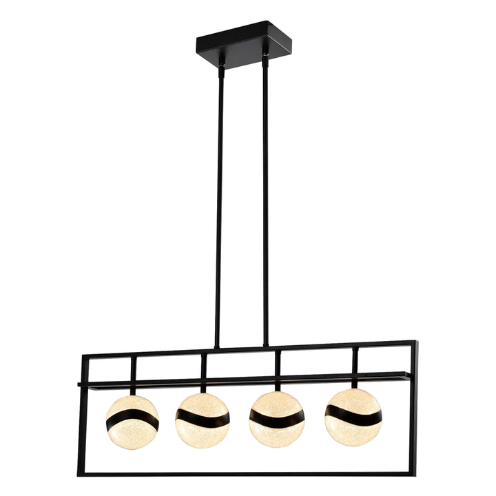 Maxax 4-light LED Rectangle Chandelier #MX2027-P4