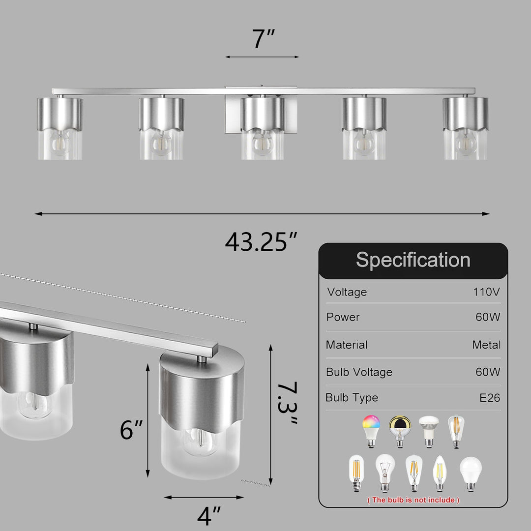 Lumin 3-light Dimmable Vanity Light With Scalloped Metal Shade
