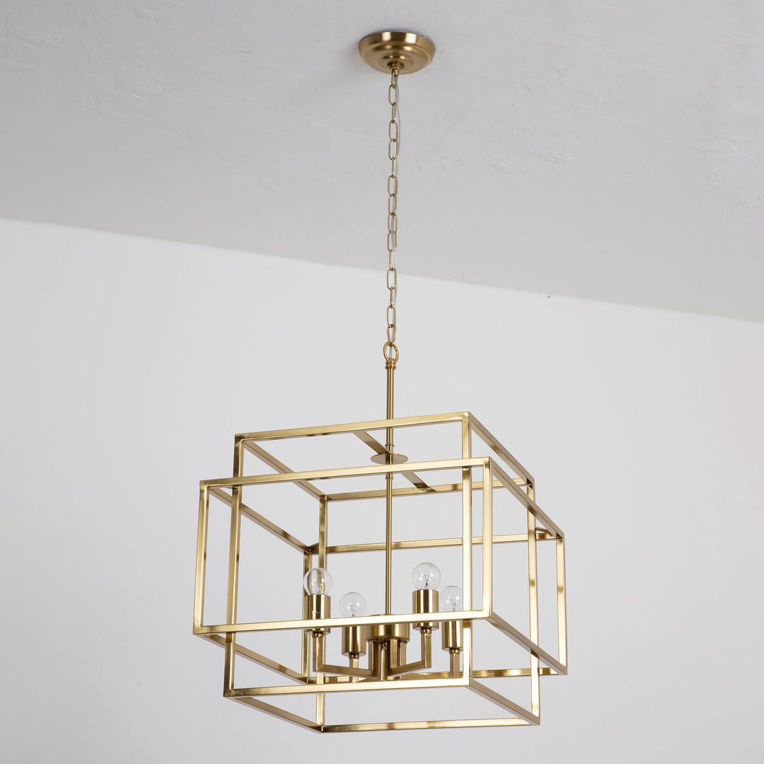 Maxax 4 - Light Lantern Square Chandelier#MX19078