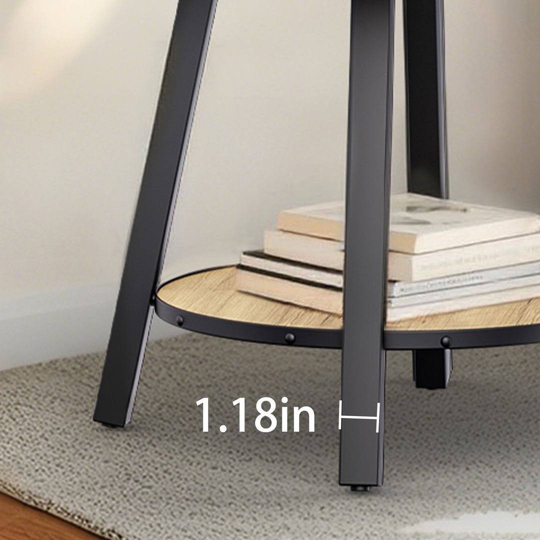 Timeless 23.62'' Vintage Round End Table #30004