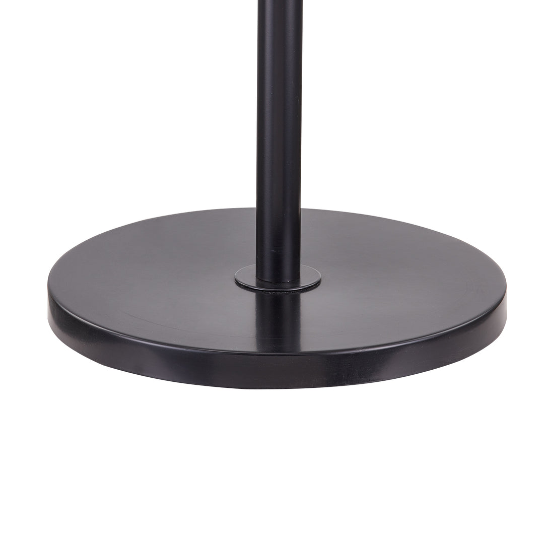 Maxax 65in Arched Black Tray Floor Lamp with Crystal Accent #F69-BK