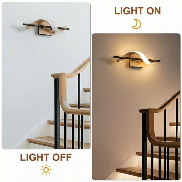 1 - Light 18"W Dimmable LED Brown Iron Vanity Light #MX21052