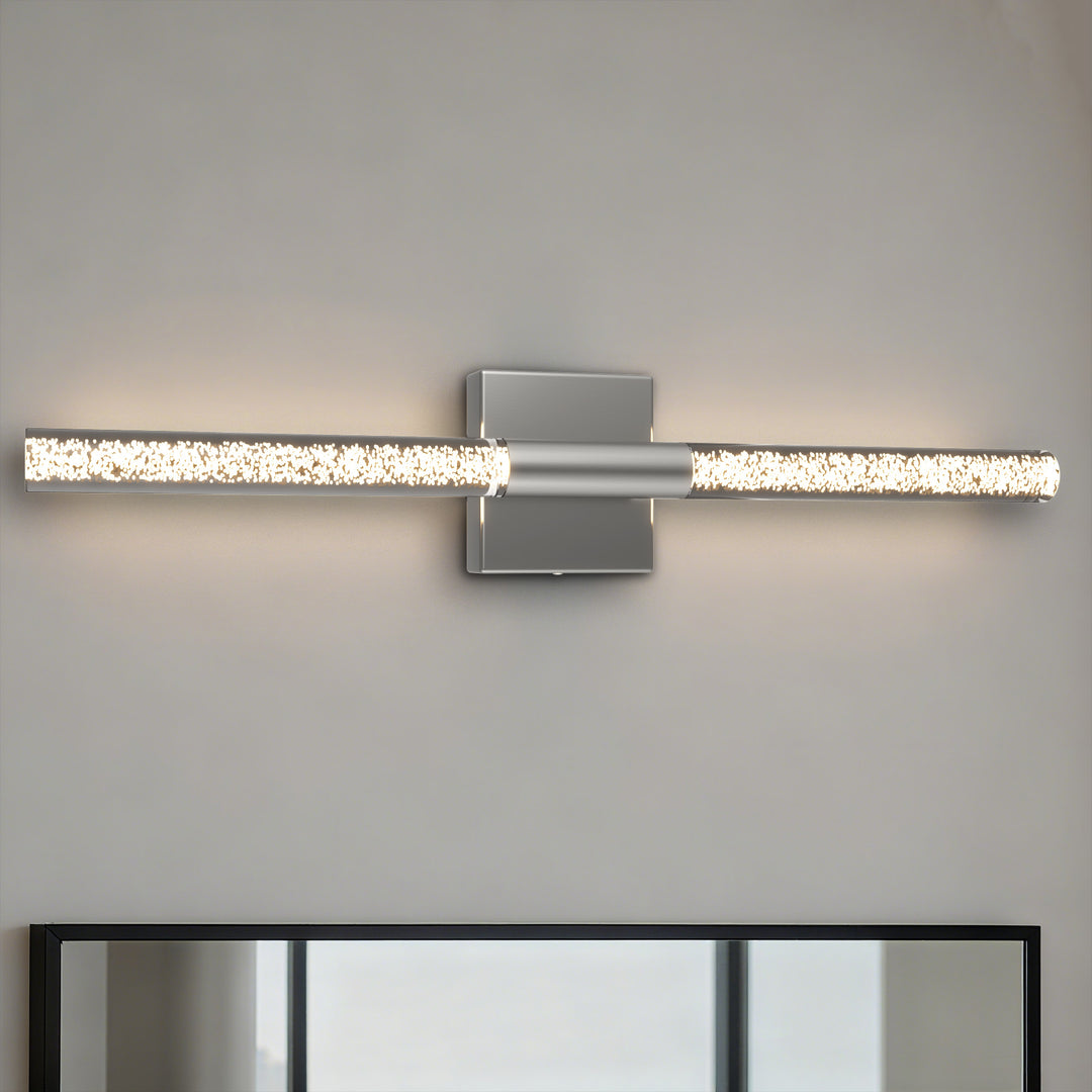 Glint 24''H Dimmable Led Outdoor Sconce With Tempered Glass #7082