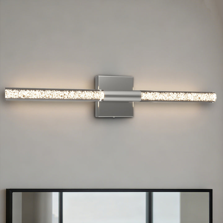 Glint 24''H Dimmable Led Outdoor Sconce With Tempered Glass #7082