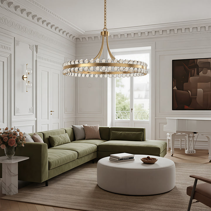 Brilliance Maxax 8 - Light Dimmable Wagon Wheel Chandelier #19217