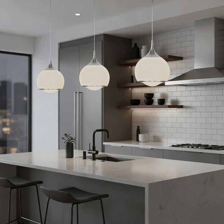 Nimbus 1-light Led Single Glass Pendant For Hallway/kitchen Island #MX21051