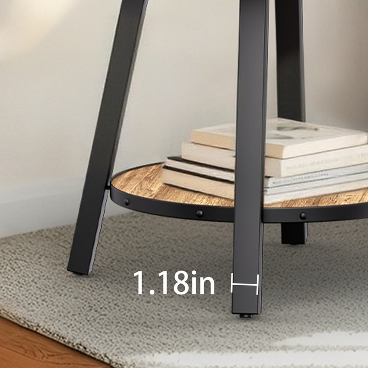 Timeless 23.62'' Vintage Round End Table #30004