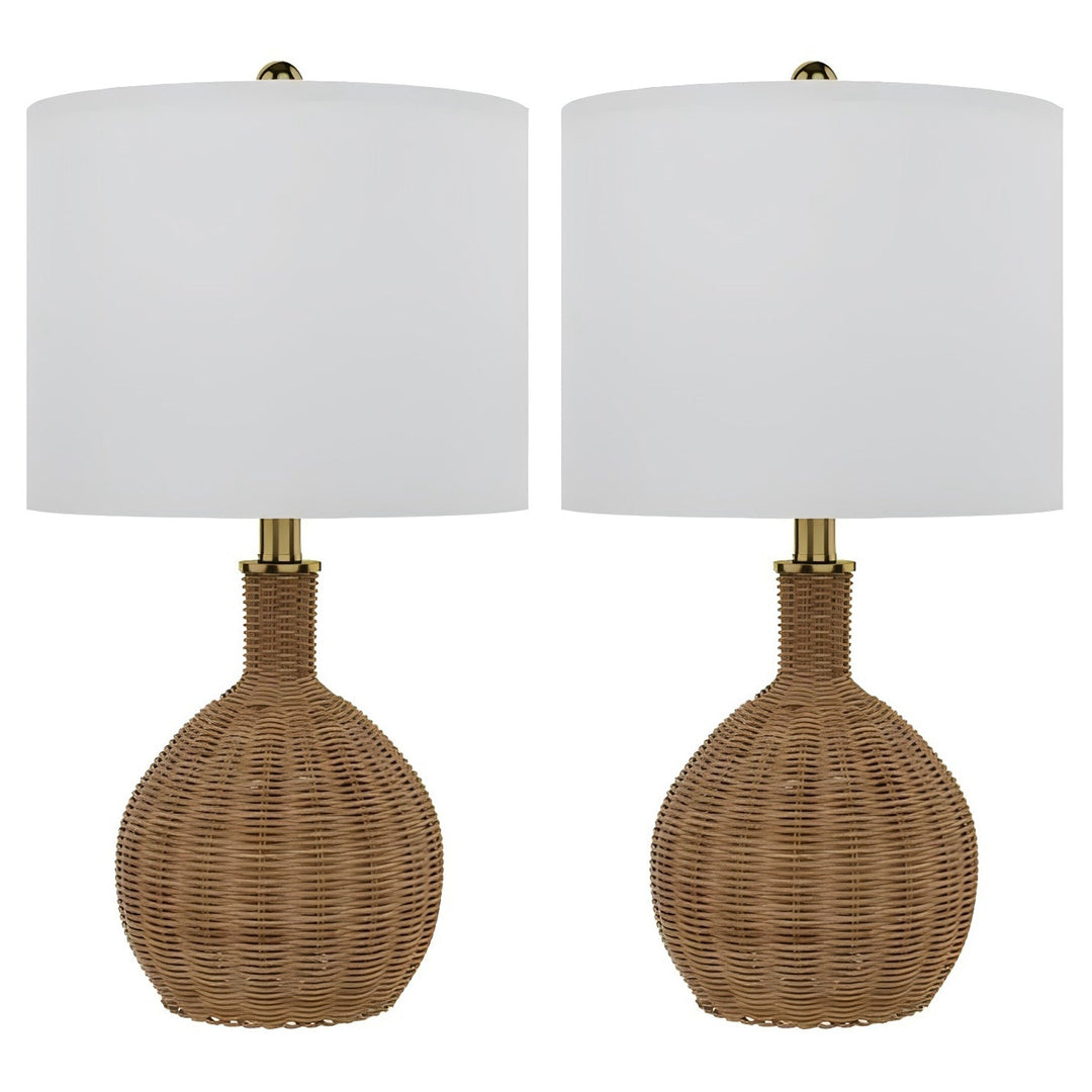 22in Rattan Table Lamp #T133-RAT