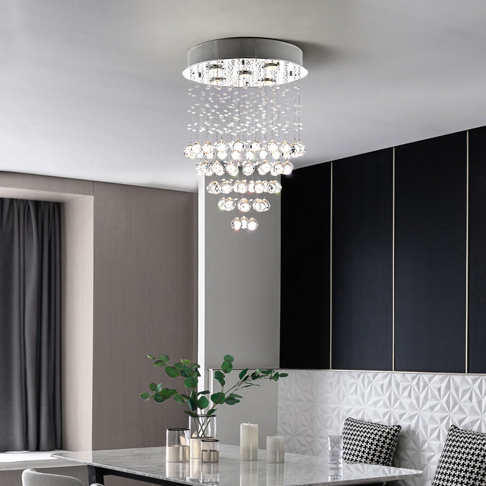 Maxax 5 - Light Tiered Crystal Ceiling Chandelier #MX19029